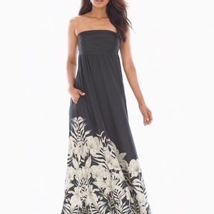 NWOT Soma Bandeau Maxi Dress with removable straps